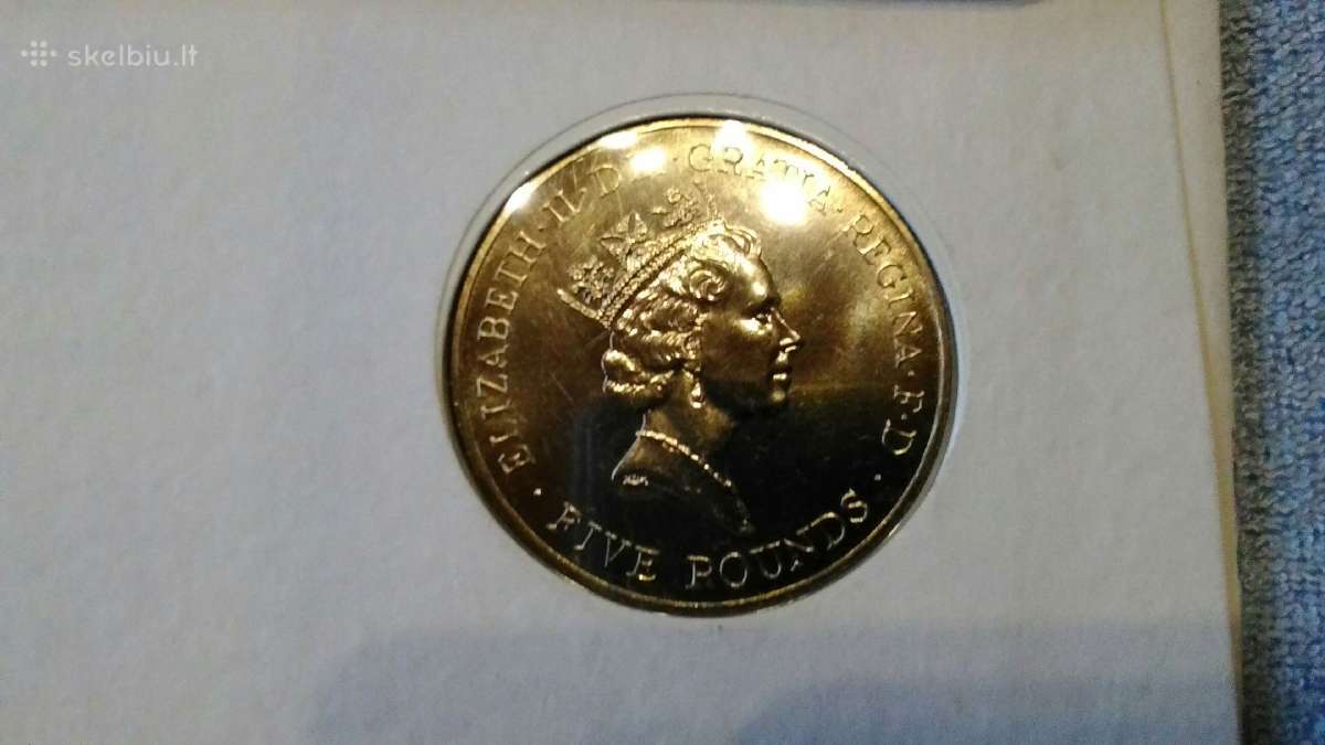 UK 1996 m. 5 funtai cu-ni - nuotraukos Nr. 2