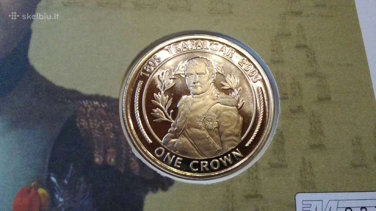 Moneta Gibraltar 2005 m. 1 krona, cu-ni