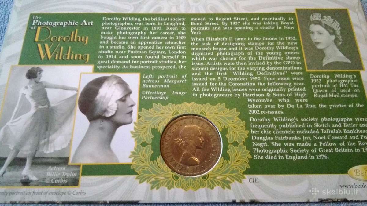 UK 1957 m. 50 centu cu-ni - nuotraukos Nr. 2