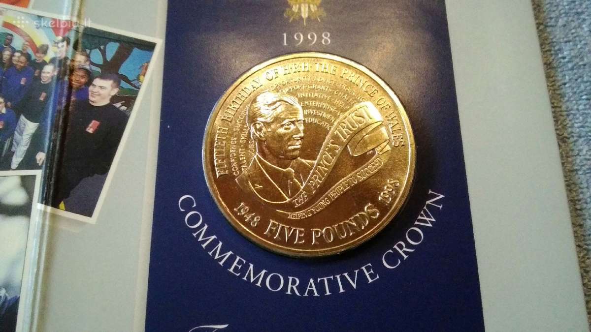 UK 1998 m. 5 funtai cu-ni
