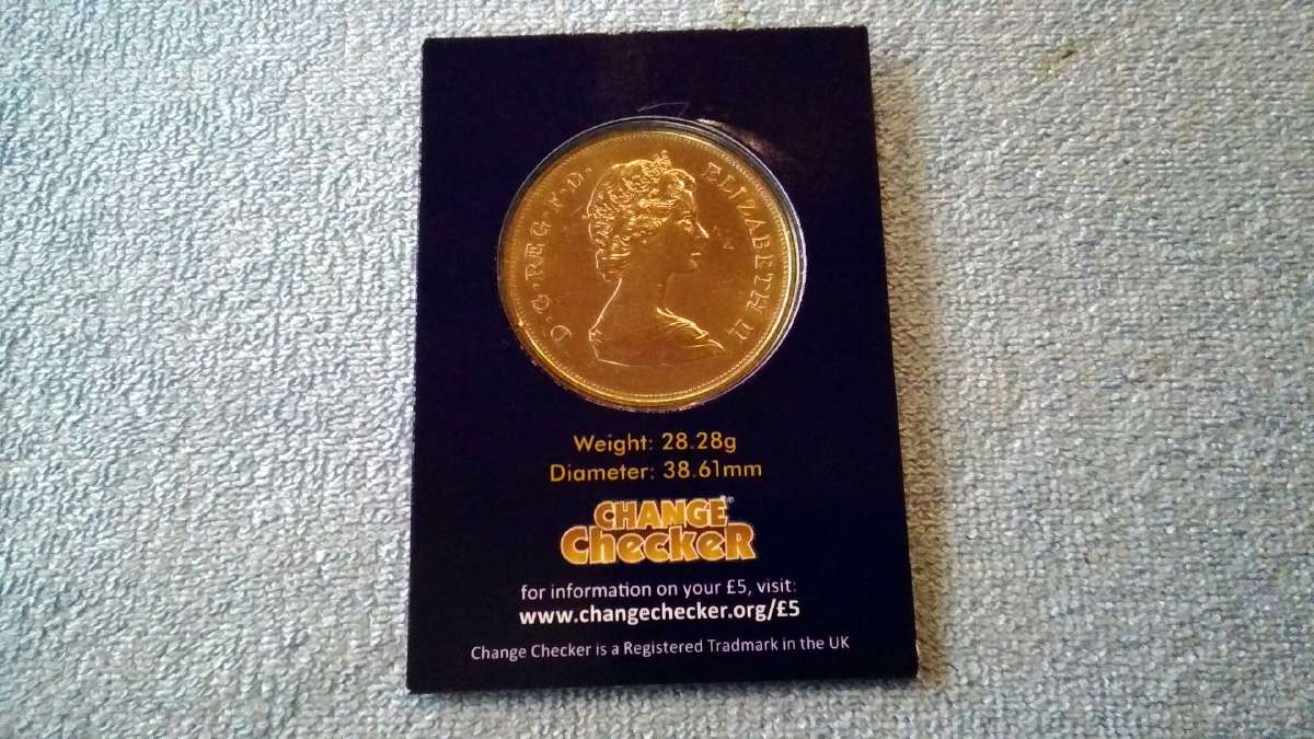 Moneta UK 1981m. 1 krona, cu-ni - nuotraukos Nr. 2