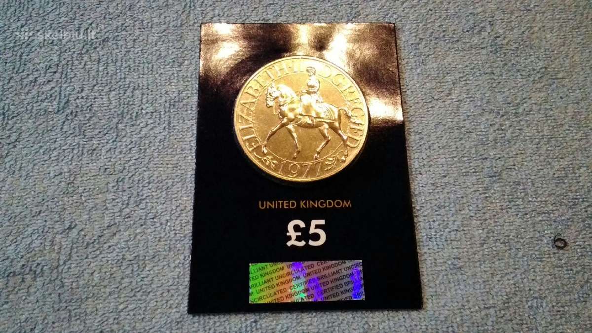 UK 1977 m. 1 krona cu-ni