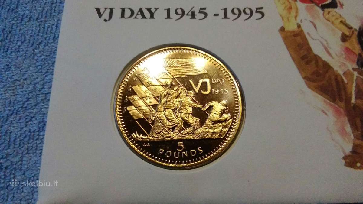 Moneta Gibraltar 1995m. 5 svarai, virenium - nuotraukos Nr. 3