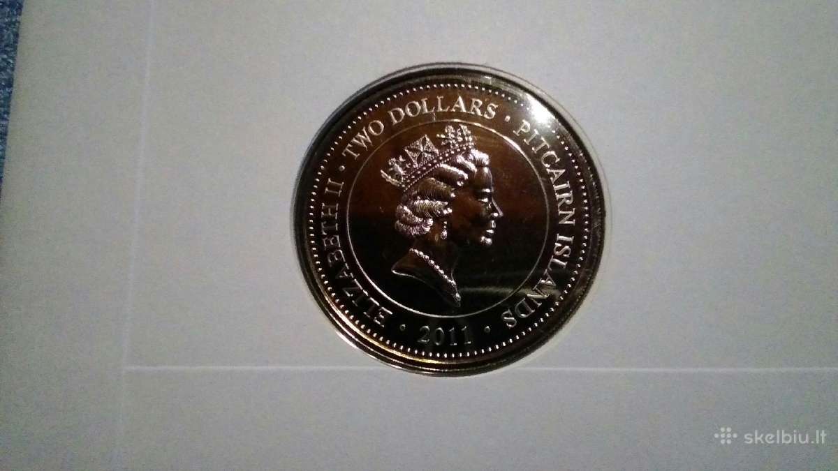 Pitcairn islands 2011 m. 2 dollars cu-ni - nuotraukos Nr. 2