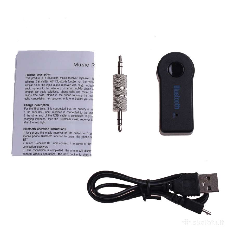 Ismanusis Bluetooth Imtuvas (Aux 3.5 mm) - nuotraukos Nr. 8