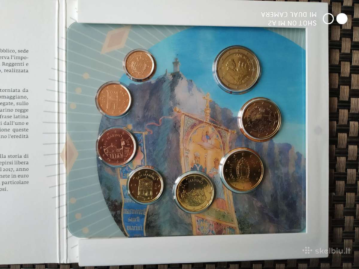 San Marinas 2018 Euro monetų Bu rinkinys - nuotraukos Nr. 3
