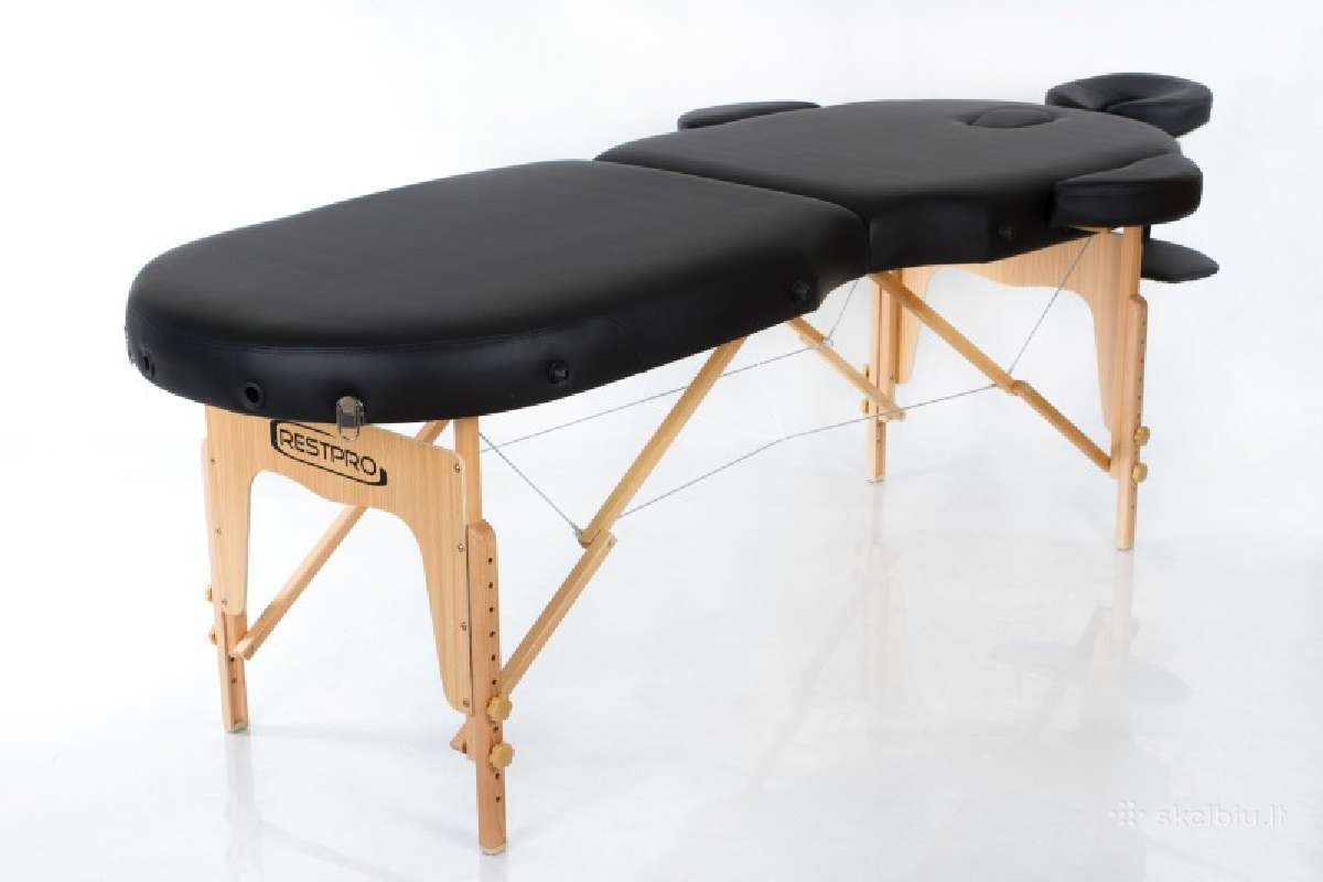 Restpro® Vip Oval 2 Black masažo stalas - nuotraukos Nr. 2