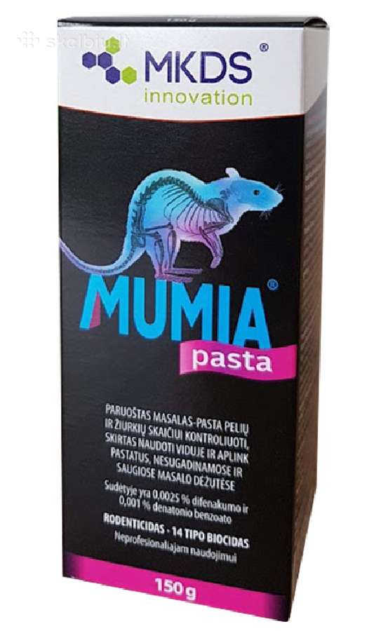 Masalas žiurkių ir pelių skaičiui kontroliuoti