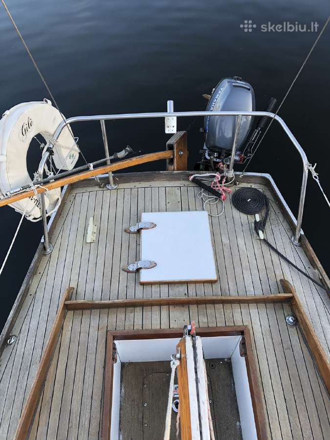 Klasikinė jachta Nordic folkboat, raudonmedis. - nuotraukos Nr. 8