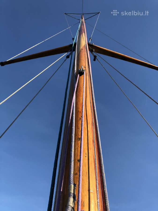 Klasikinė jachta Nordic folkboat, raudonmedis. - nuotraukos Nr. 10