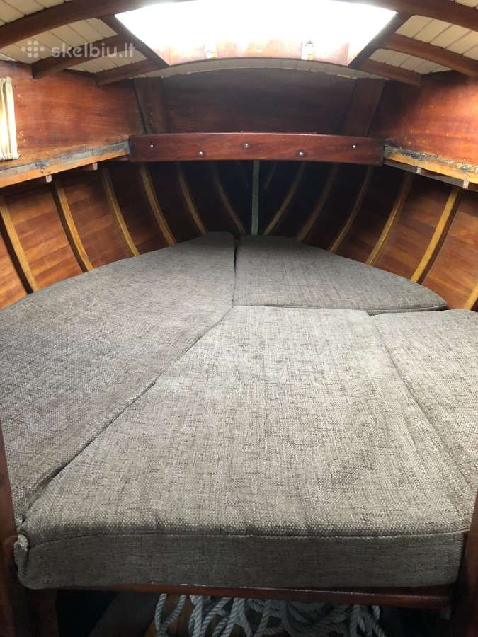 Klasikinė jachta Nordic folkboat, raudonmedis. - nuotraukos Nr. 11