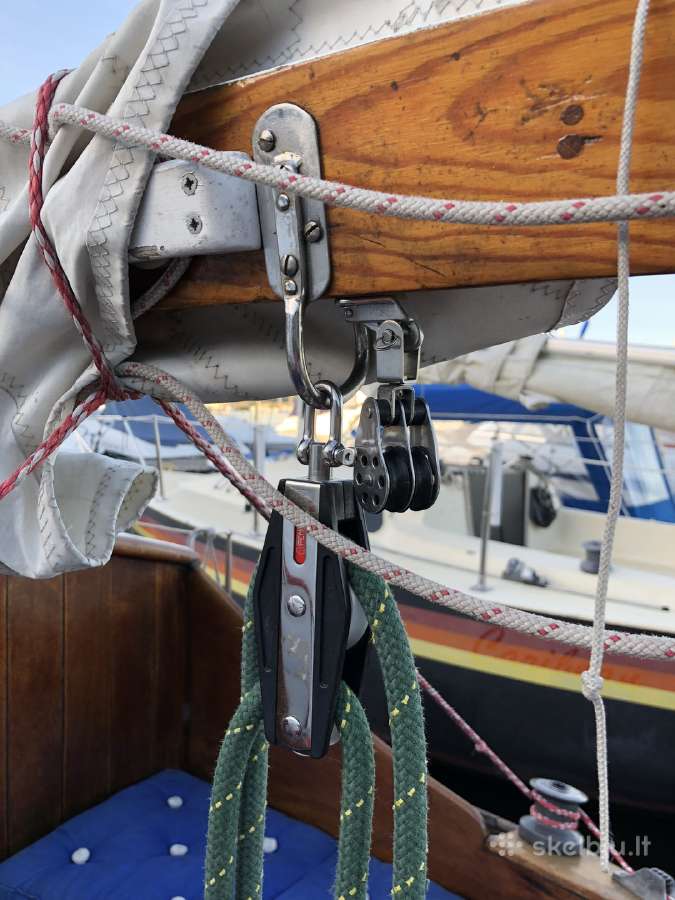 Klasikinė jachta Nordic folkboat, raudonmedis. - nuotraukos Nr. 19