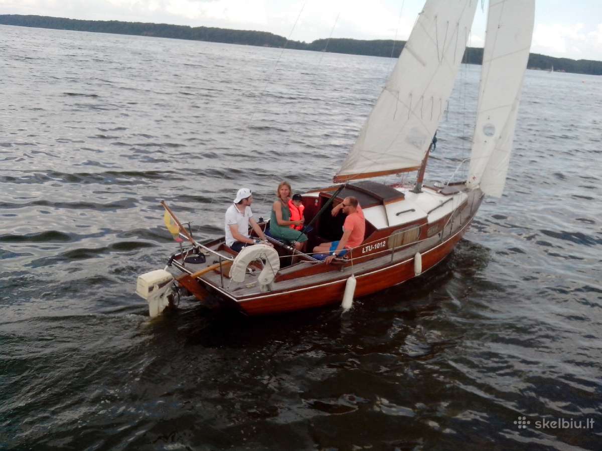 Klasikinė jachta Nordic folkboat, raudonmedis. - nuotraukos Nr. 3