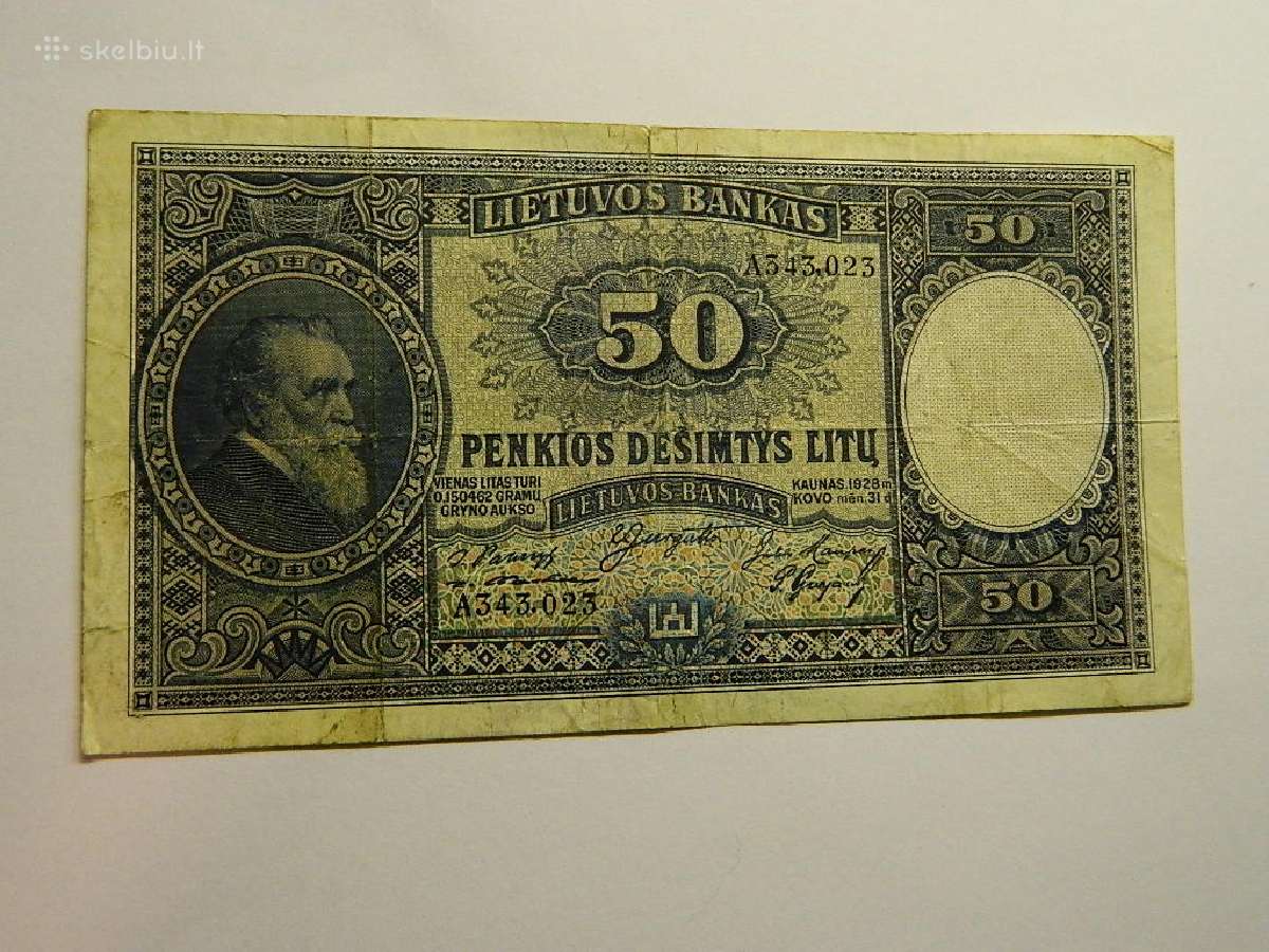 50 litu 1928 m.