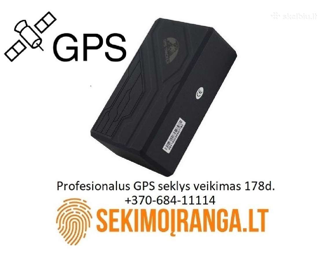 Profesionalus GPS seklys budėjimo laikas iki 178d.