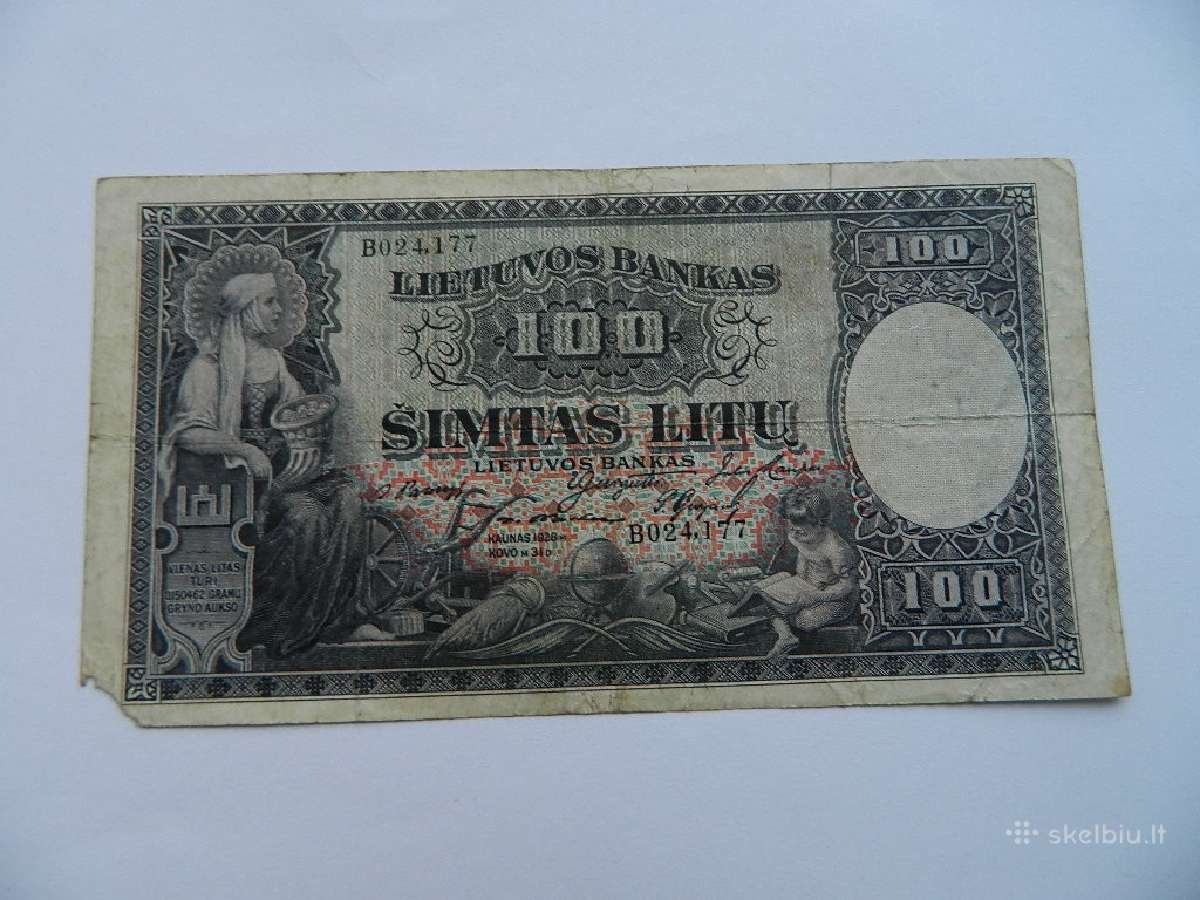 100 litu 1928 m.