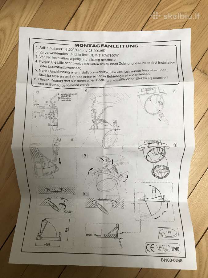 Imontuojami kryptiniai sviestuvai. Austru. 2vnt. - nuotraukos Nr. 6