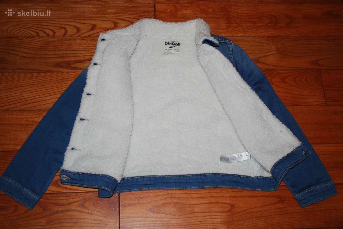 Džinsinis sherpa švarkas 140-146 cm dydžio - nuotraukos Nr. 3