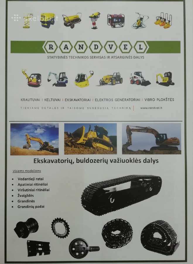 Ekskavatoriaus įvorės, pirštai, kaiščiai - nuotraukos Nr. 7