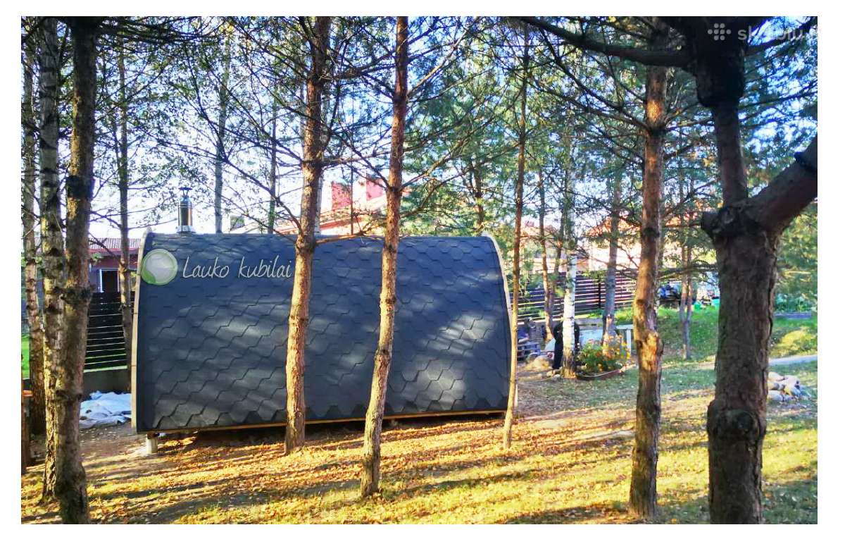 Lauko pirtis sauna- namukas 2.4 m x 4.0 m - nuotraukos Nr. 3