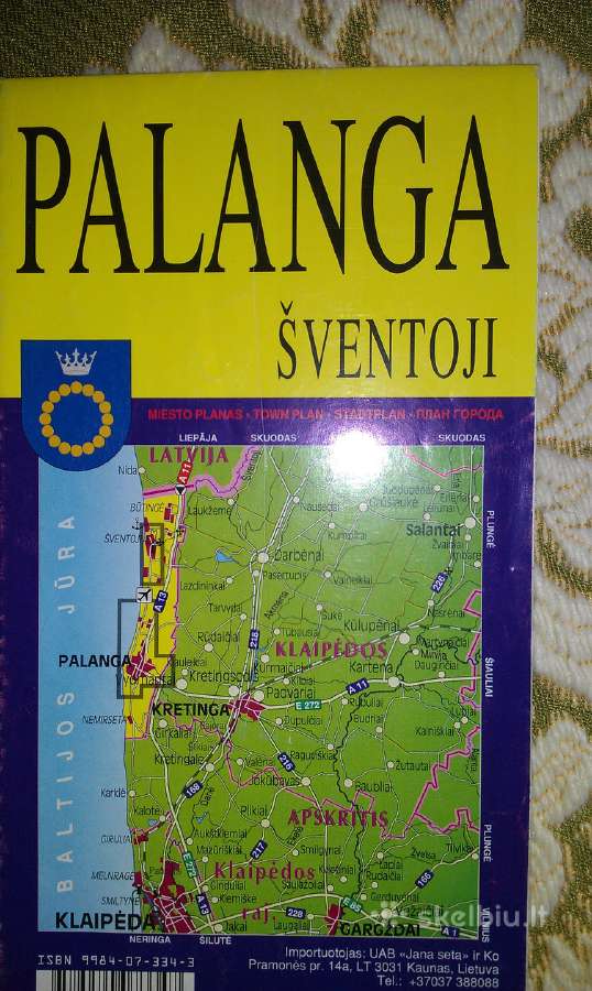 Žemėlapis Palanga-šventoji