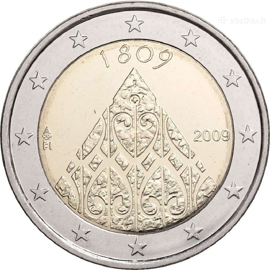 Suomija 2 euro 2009 "Suomijos autonomija" Unc