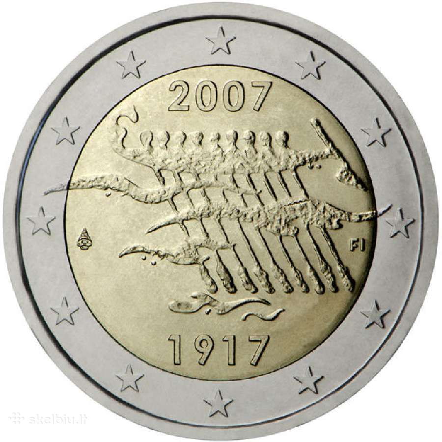 Suomija 2 euro 2007 "Suomijos nepriklausomybė" Unc