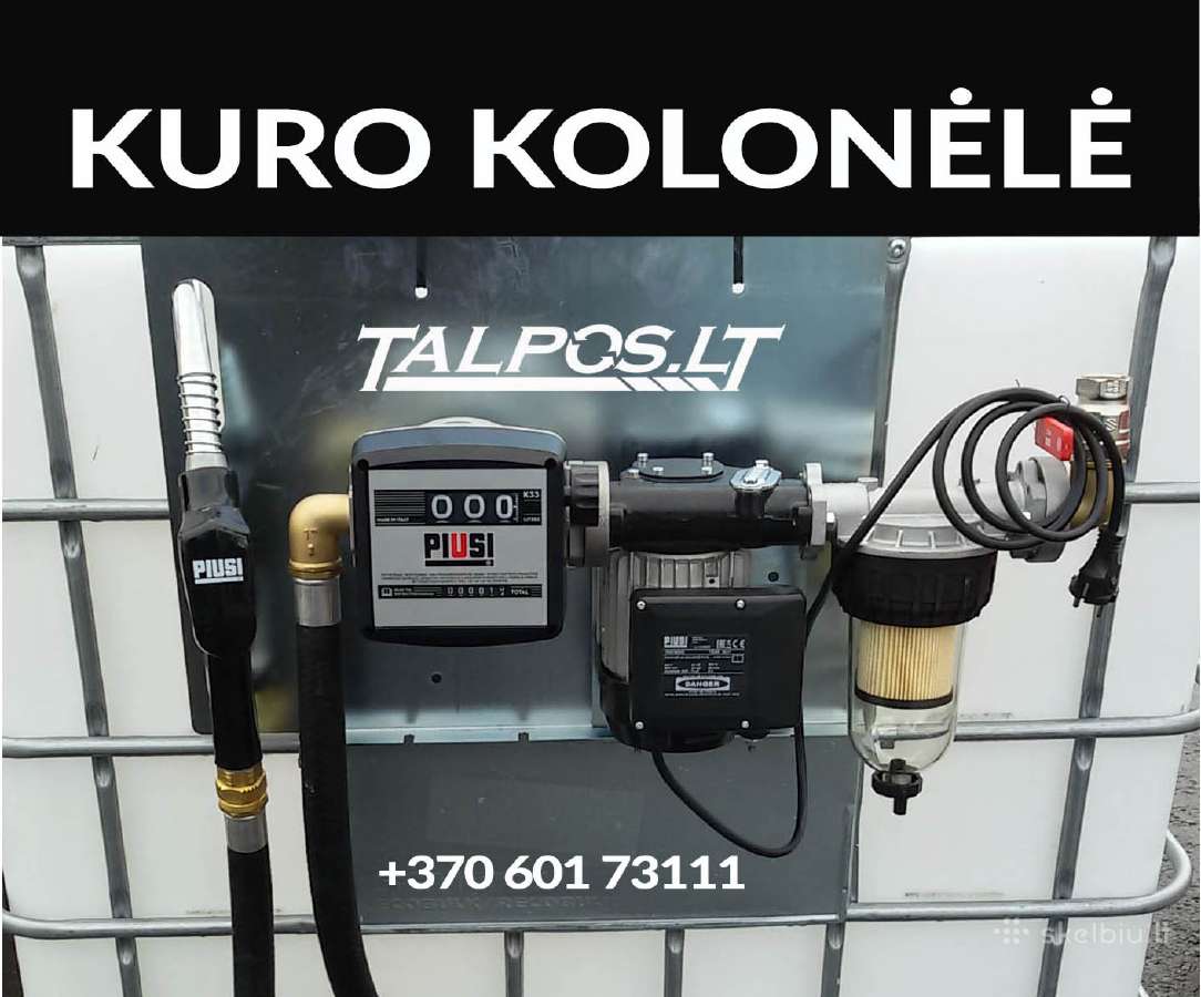 Kuro talpos, trąšų talpyklos, kolonėlė, įranga - nuotraukos Nr. 3