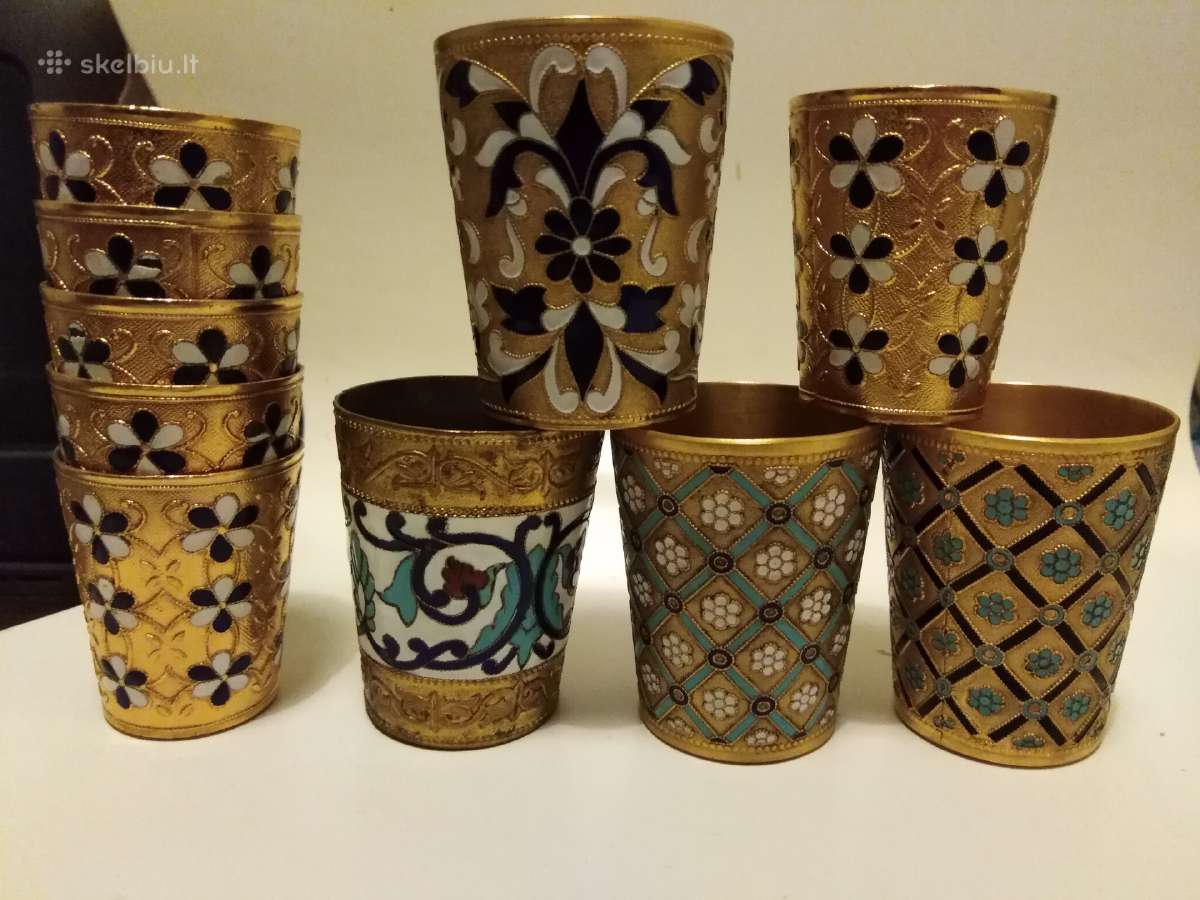 Tarybinės emaliuotos taureles
