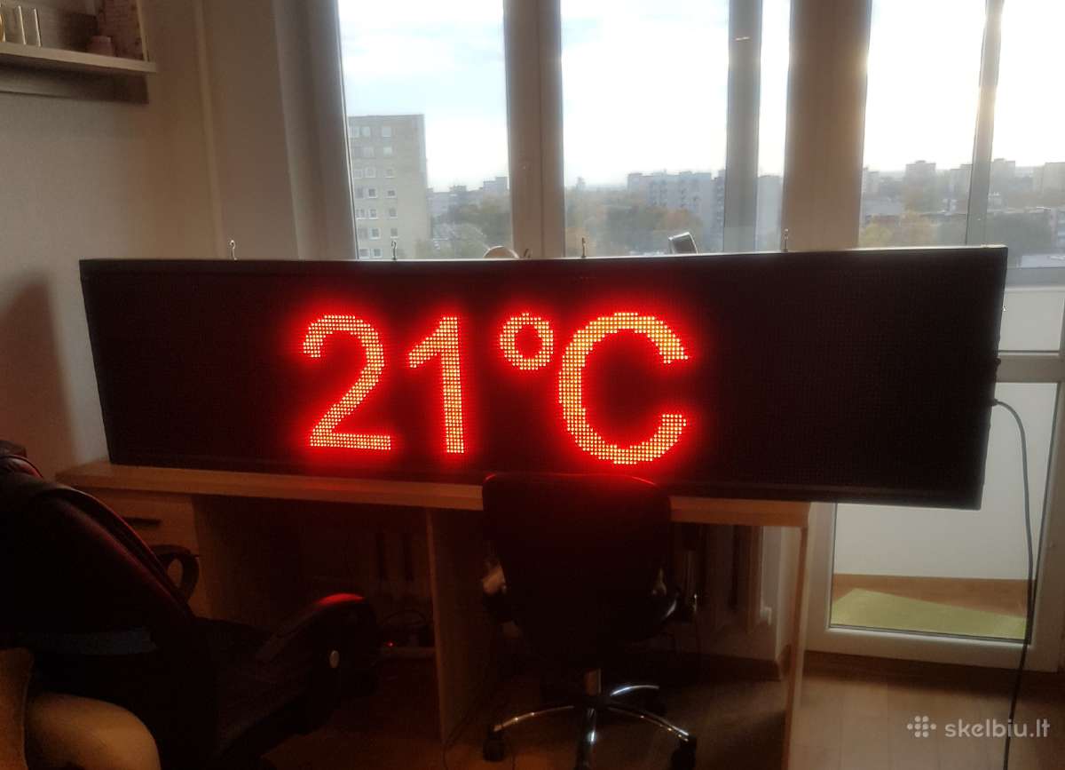 Reklaminės LED švieslentės, bėganti eilutė