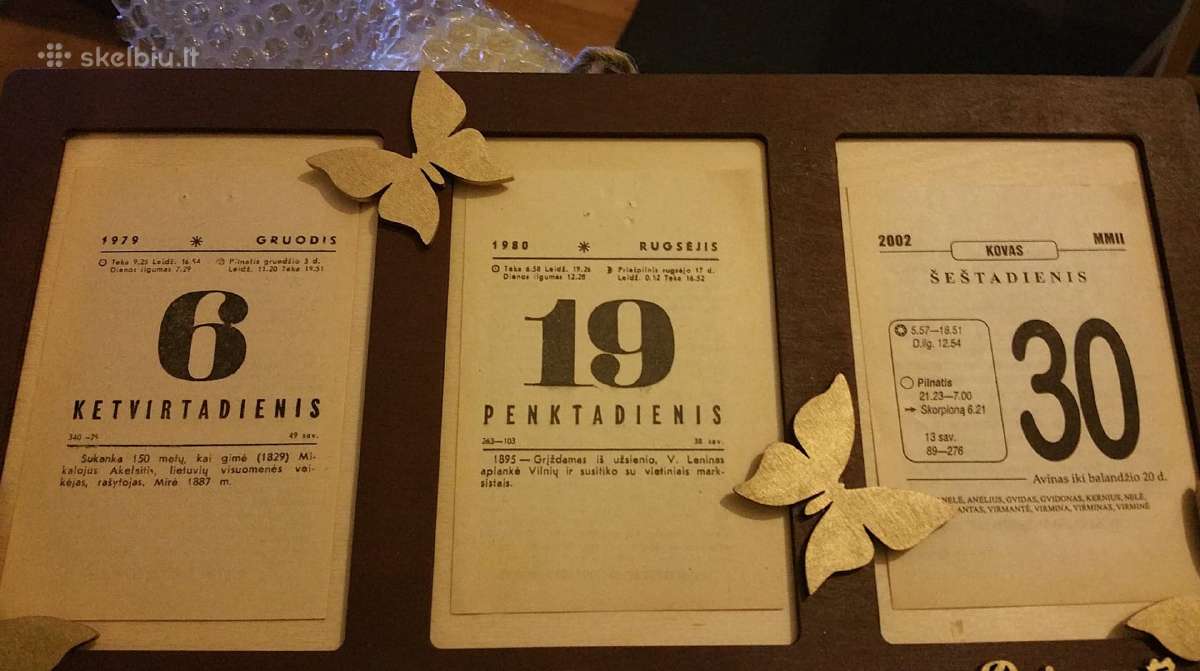 Kalendoriaus lapeliai įvairioms progoms 1935-2026 - nuotraukos Nr. 13