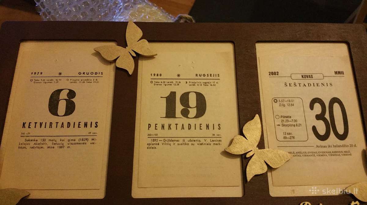 Kalendoriaus lapeliai įvairioms progoms 1935-2026 - nuotraukos Nr. 13