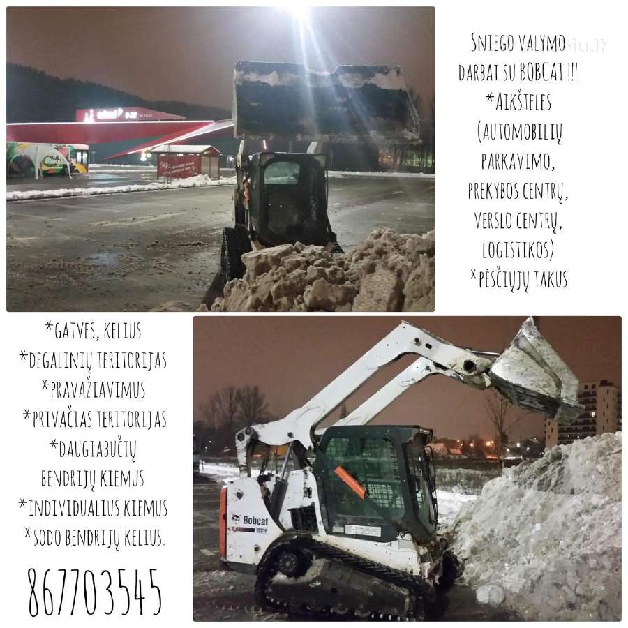 Bobcat ir mini ekskavatoriaus darbai - nuotraukos Nr. 15