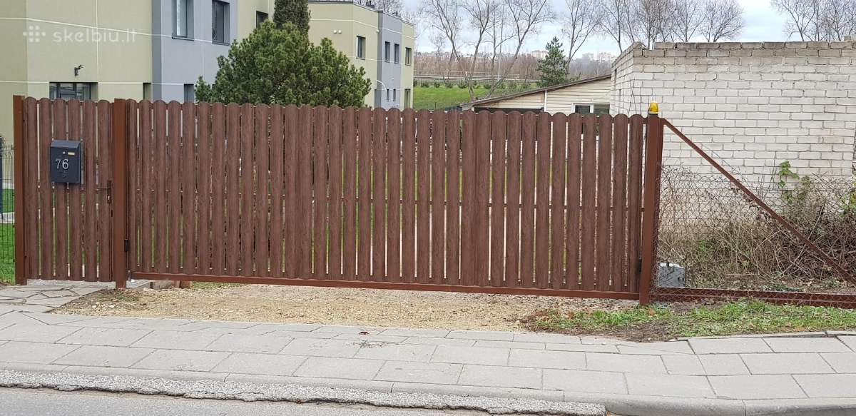 Automatiniai kiemo vartai,metalines tvoros - nuotraukos Nr. 16