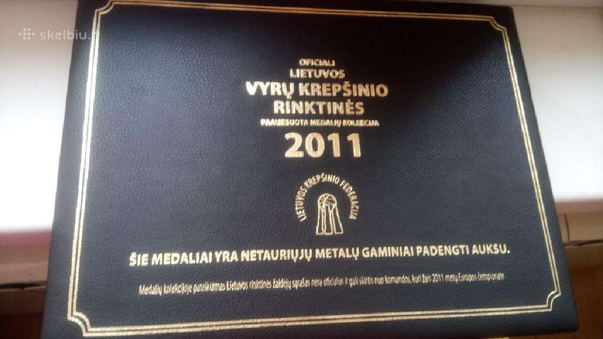 Paauksota medaliu kolekcija Krepšinio rinktines. - nuotraukos Nr. 4