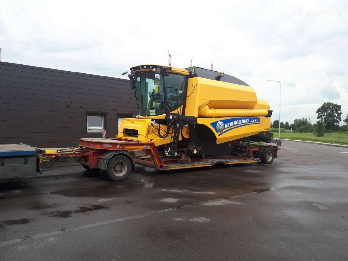 Kombainų transportavimas, žemagrindis tralas - nuotraukos Nr. 3