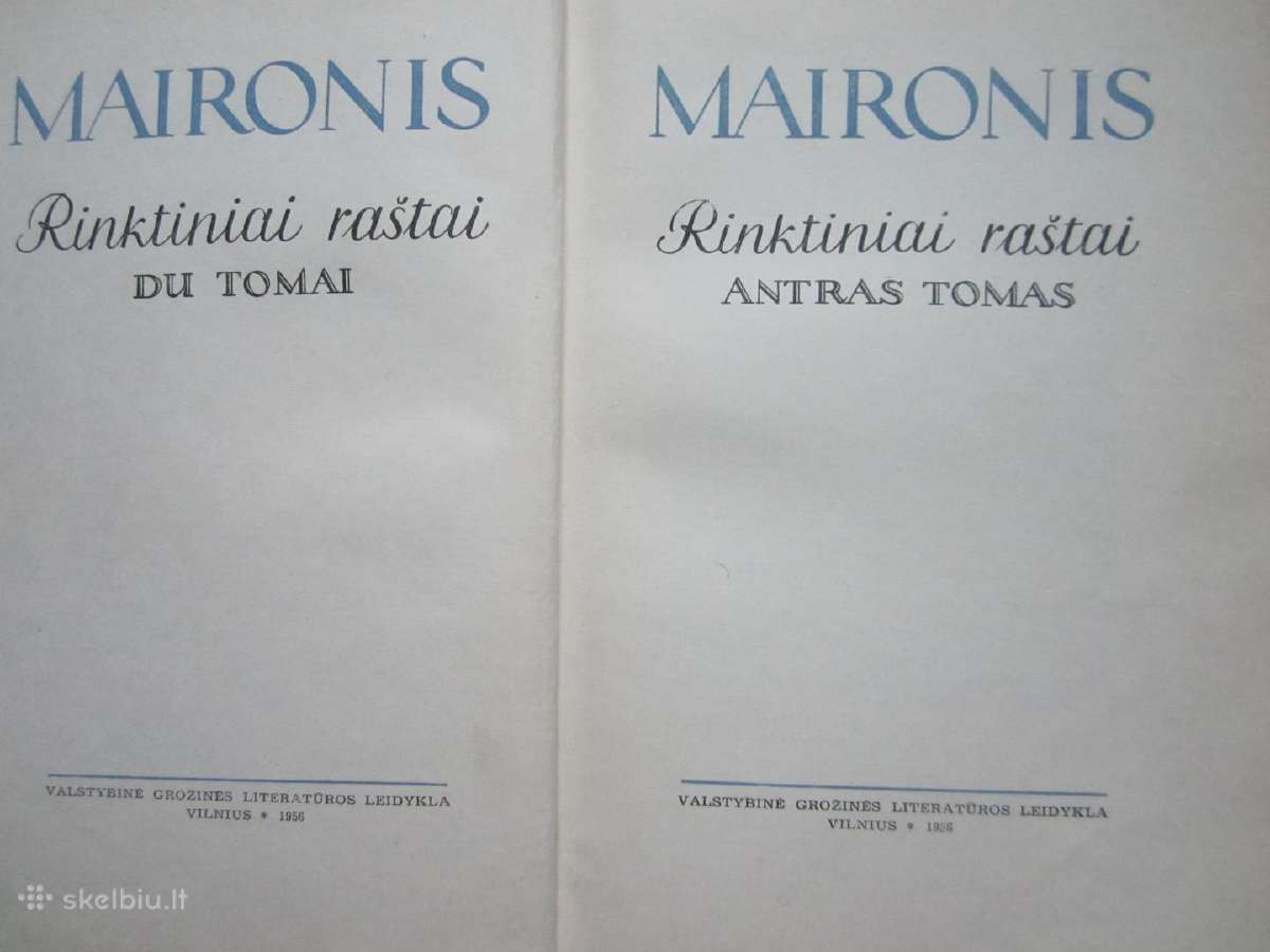 Maironio raštai ir Žemaitės raštai - nuotraukos Nr. 2