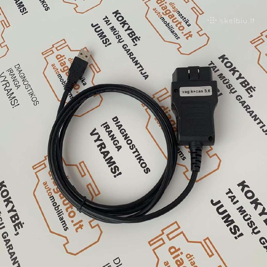 Vag K+can Commander 3.6 programinė diagnostika