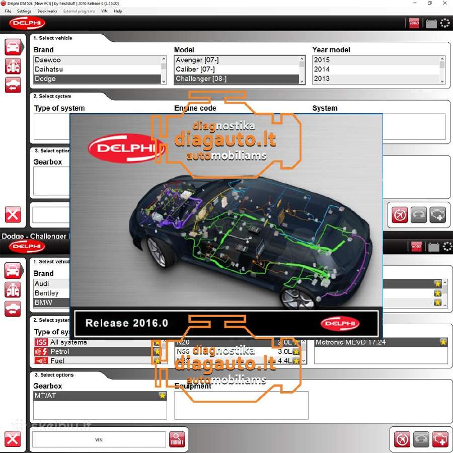Delphi Ds150e prof. diagnostikos & programavimas - nuotraukos Nr. 7