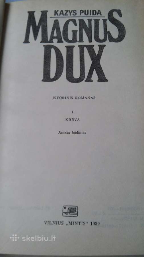 Knyga Magnus Dux - nuotraukos Nr. 2