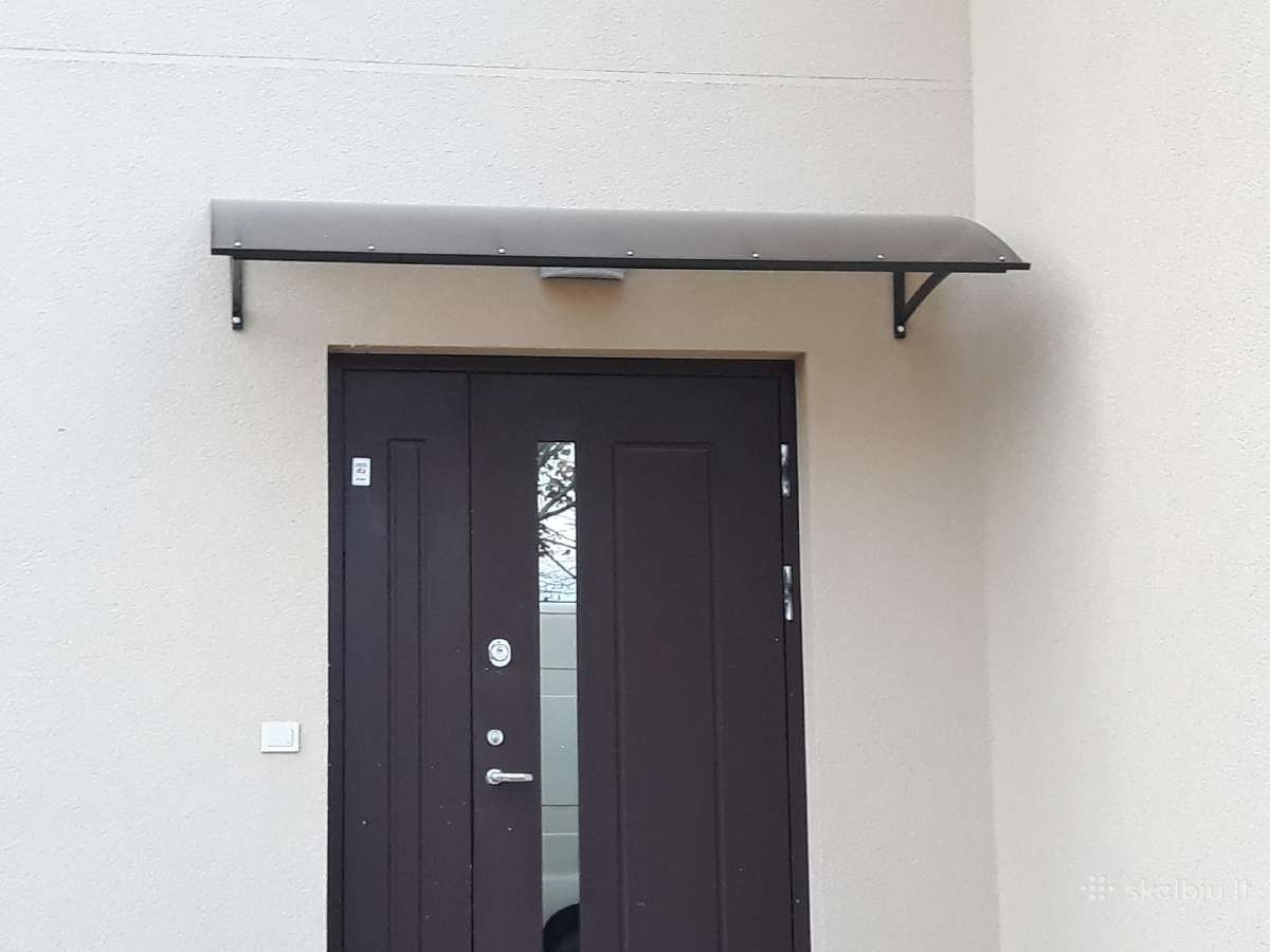 Stoginės,stogeliai virš durų,balkonų,garažų,terasų - nuotraukos Nr. 19