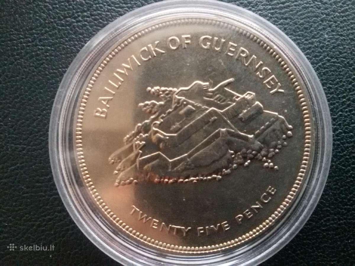 Gernsis( Bailiwick of Guernsey) 25 pensai Cu-ni