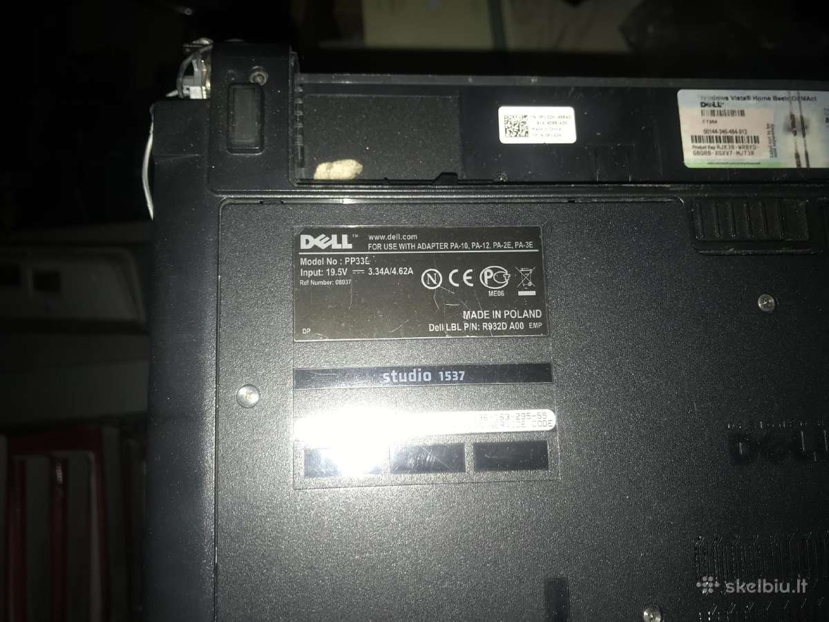 Dell Studio 1537 Inspiron 1750, 1525 Dalimis - nuotraukos Nr. 6