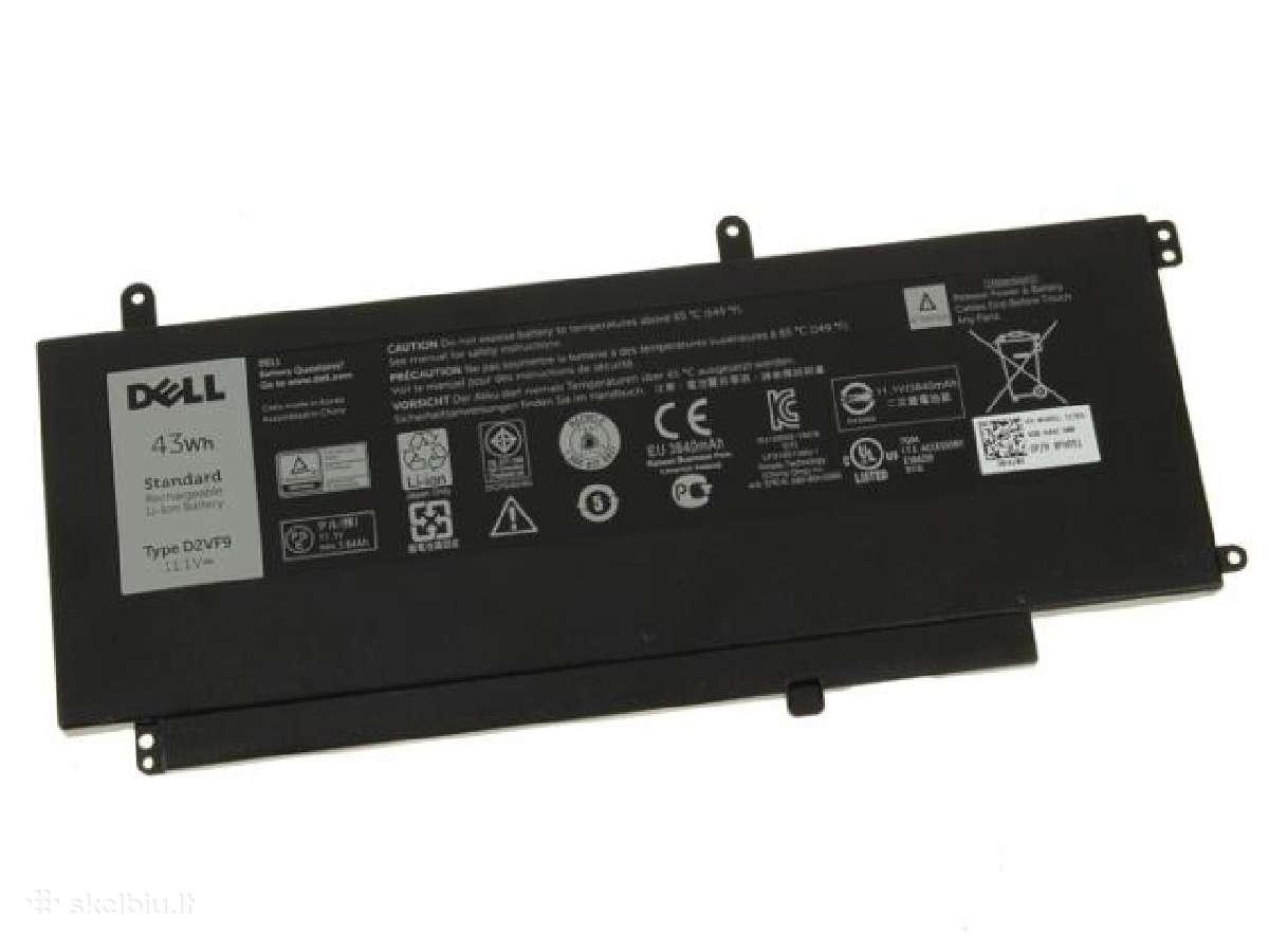 Dell D2vf9 4p8ph 43wh originali baterija ir kitos | Skelbiu.lt Dell D2vf9 4p8ph 43wh originali baterija ir kitos