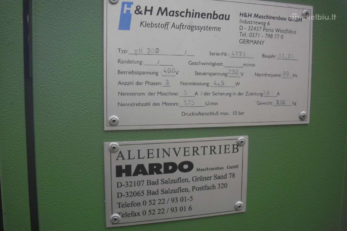Hardo T300 kliju tepimo masina