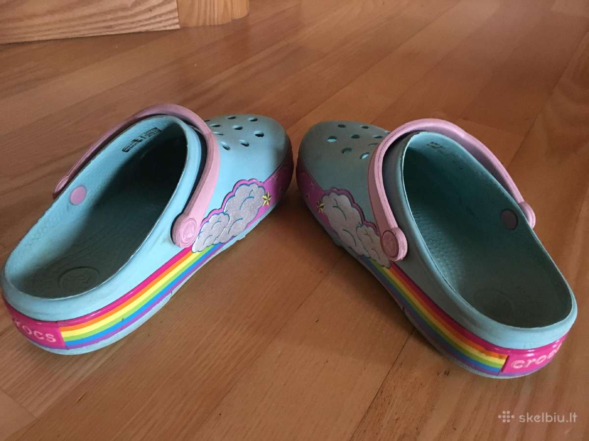 Vasarinės klumpės Crocs Lights Rainbow C13! - nuotraukos Nr. 3
