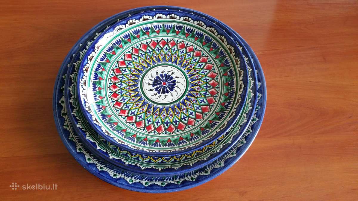 Rankų darbo uzbekiški indai, lėkštės, prieskoniai - nuotraukos Nr. 7