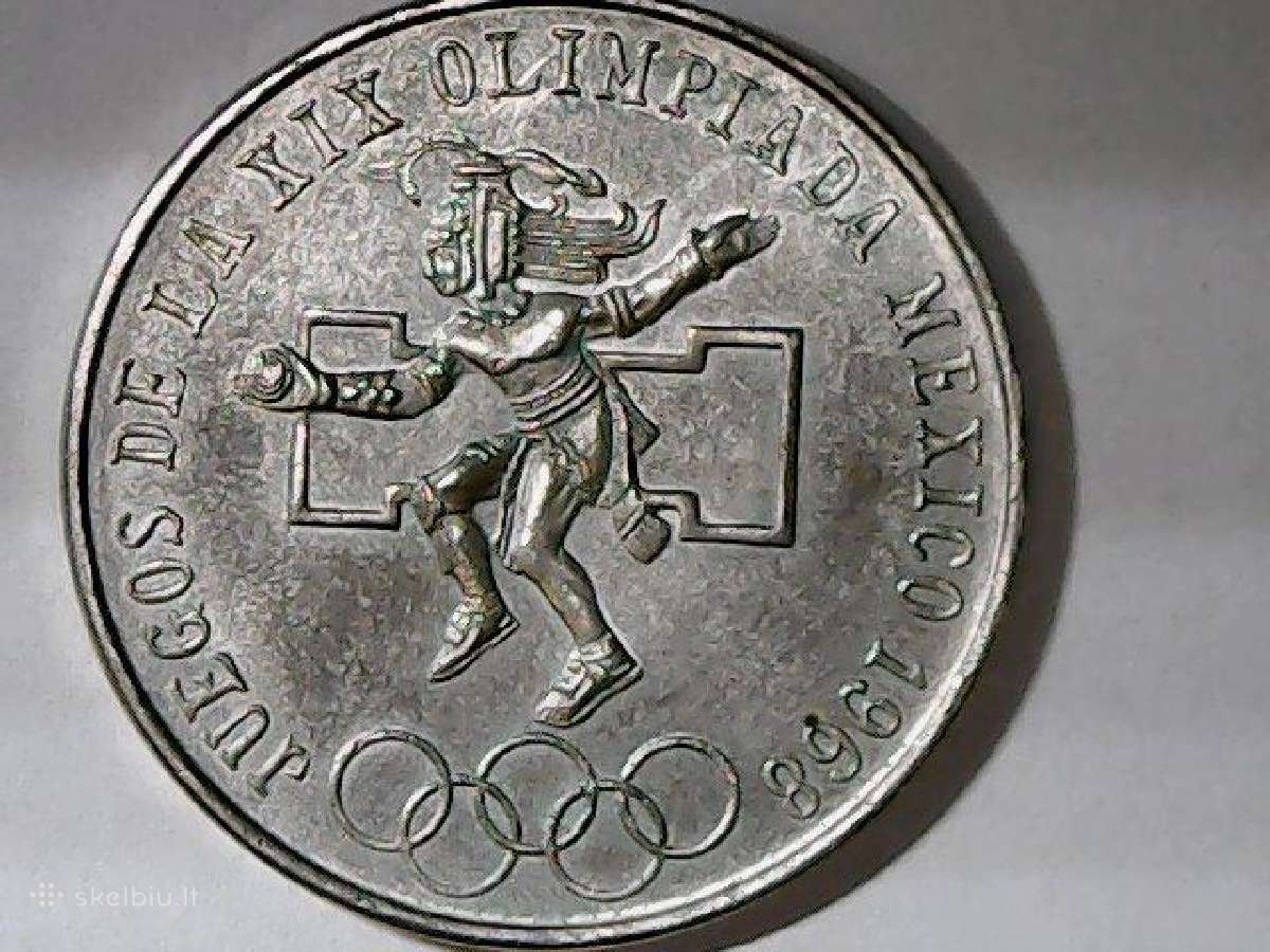 Meksika 25 pesai, 1968