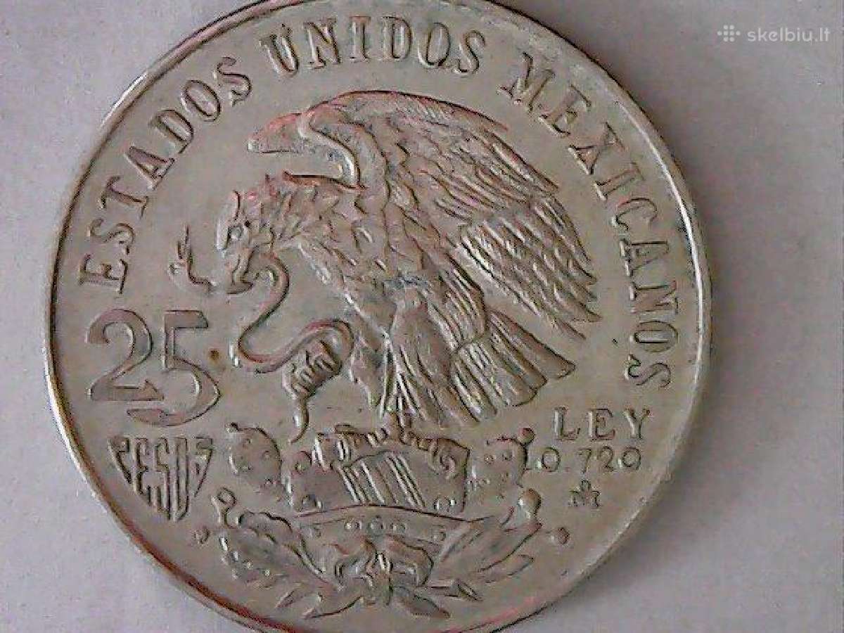 Meksika 25 pesai, 1968 - nuotraukos Nr. 2