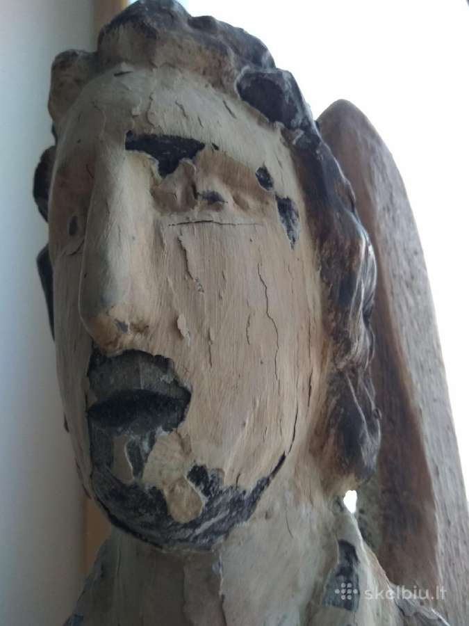 Didelė sv. Kazimero medinė statulėlė 55 cm